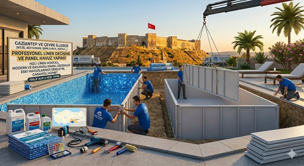 gaziantep cevre iller liner degisimi panel havuz yapimi