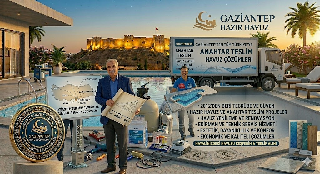 gaziantep havuzculuk kurumsal anahtar teslim havuz projeleri