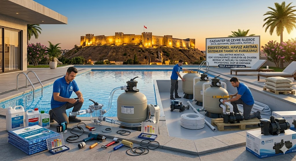 profesyonel havuz filtre sistemi montaj servisi