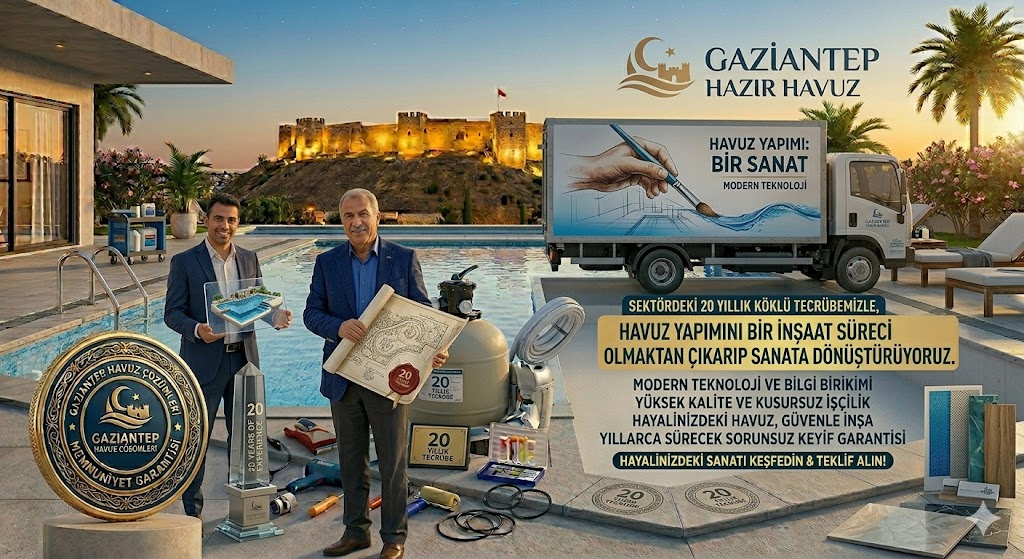 profesyonel havuz insaati gaziantep 20 yillik deneyim